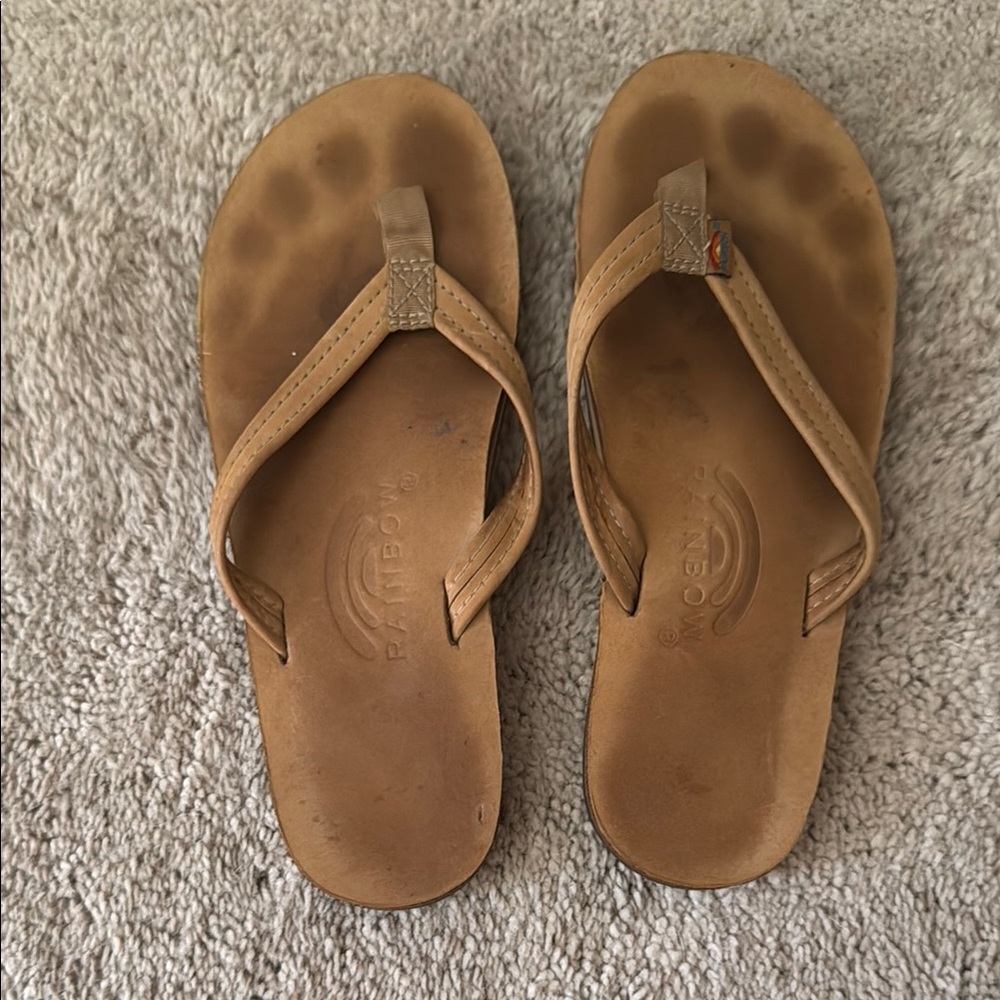 Rainbow Sandals - Black and Tan